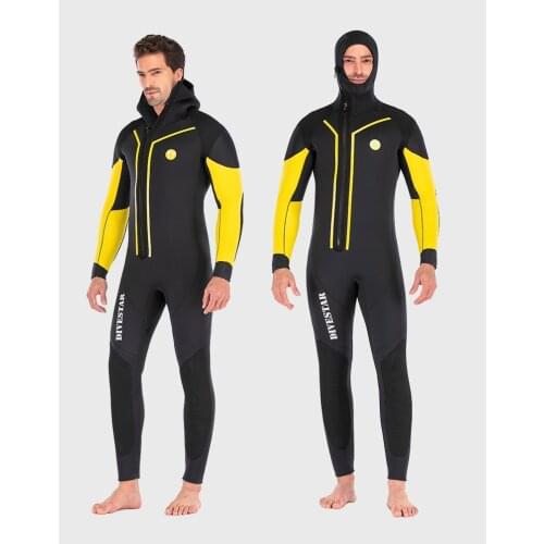 Swimming Surfing Wetsuits Men 7mm Neoprene Diving Suit Full Body Front Zip Keep Warm Wetsuit Spearfishing Underwater