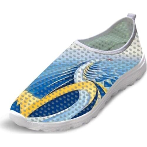 Male Summer Causal Flats Shoes Fashionable Men Sneakers Mesh Breathable Shoes Painting Art Print For Giacomo Balla Master Piece