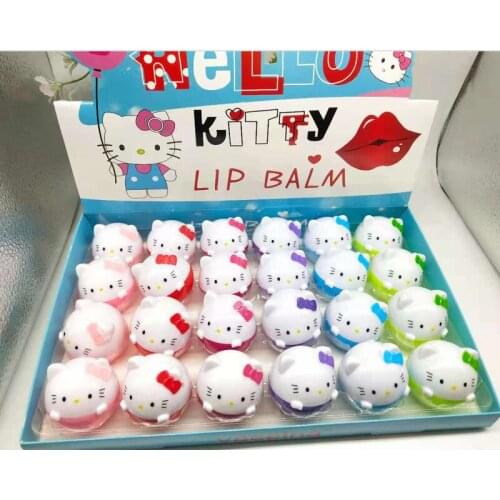 Natural Moisturizing Cartoon Plant Lip Balm Moisturizing Colorless Fruit Flavor Multi-Choice Children General