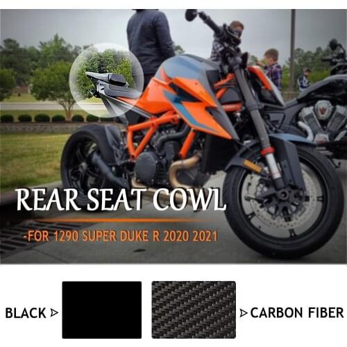 NEW Motorcycle Accessories Black and Carbon fiber Rear Passenger Pillion Seat Cover Fairing Cowl For 1290 Super Duke R 2020 2021