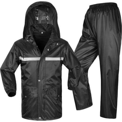 New Motorcycle Waterproof Raincoat Jacket Reflective Rain Sets Suits Double Layer Moto Electric Bicycle Rain Clothing