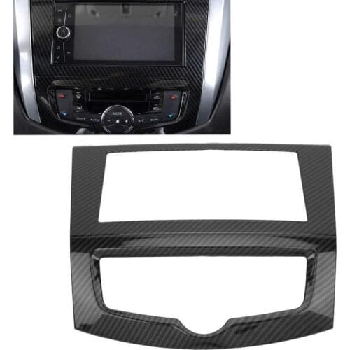 GPS Navigation Panel Trim Cover Carbon Fiber for Nissan Navara NP300 Frontier 2015 2016 2017 2018 2019 Car style