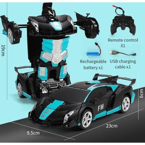 RC Car Toys 1:18 Deformed Remote Control Car 360 Degree Rotating One-key Transforming Children Toy Car Christmas Gifts