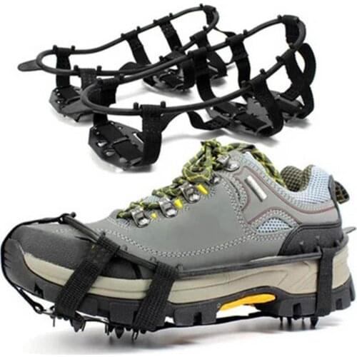 24 Teeth Ice Gripper For Shoes Women Men Outdoor Climbing Ice Claw Anti-skid Mountaineering Tools