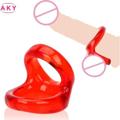 Silicone Male Penis Rings Scrotum Bind Delay Ejaculation Cock Ring Sexy Erection Rings Sex Shop Sex Toys For Men Couple Lover