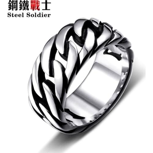 Steel Soldier Wedding Rings