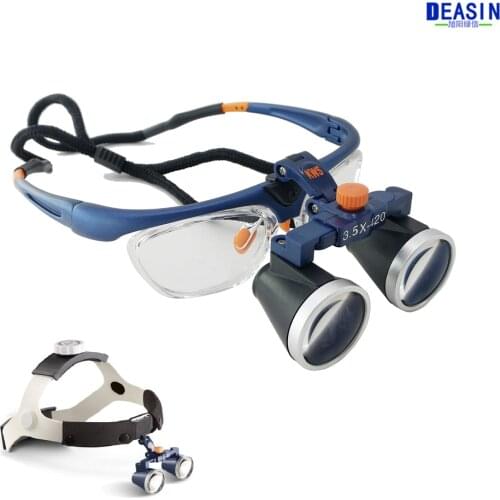 High Quality Ultra-Light 3.5X/2.5 Medical magnifying glass Surgical loupes Dental Loupes medical loupes head loupes FD-503-G