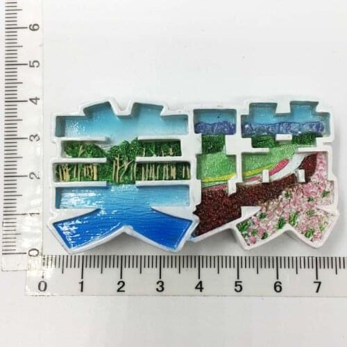 Japan Hokkaido Biei-cho Flower Field Creative Tourism Memorial Gift Magnetic Sticker Fridge Magnet