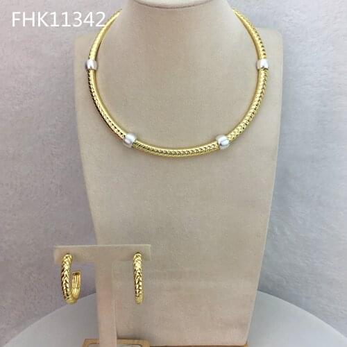 Yuminglai Elegant Design African Jewelry Sets Dubai Luxury Jewelry Sets for Women FHK11342