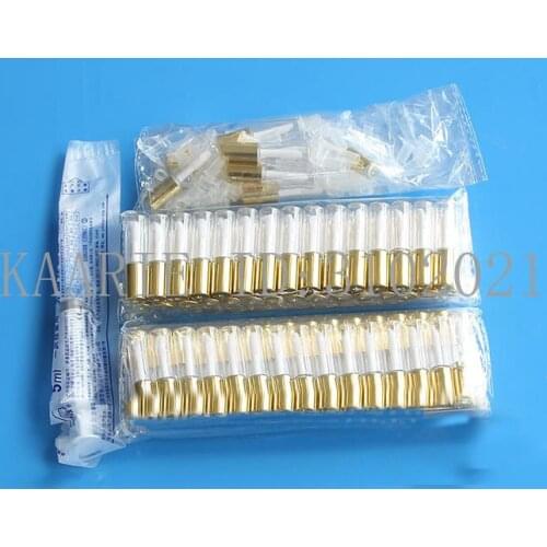 1.2ML 100pcs Plastic Lip Makeup Tool, Mini Lovely Lip Gloss Bottle with Gold Cap, Empty Lipstick Storage Tube Lipgloss Container