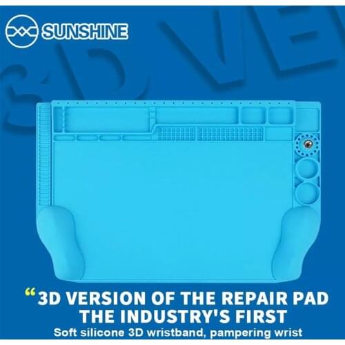 SUNSHINE 3D Insulation repair work mat Pad with high temperature resistant for BGA Soldering Repair Station
