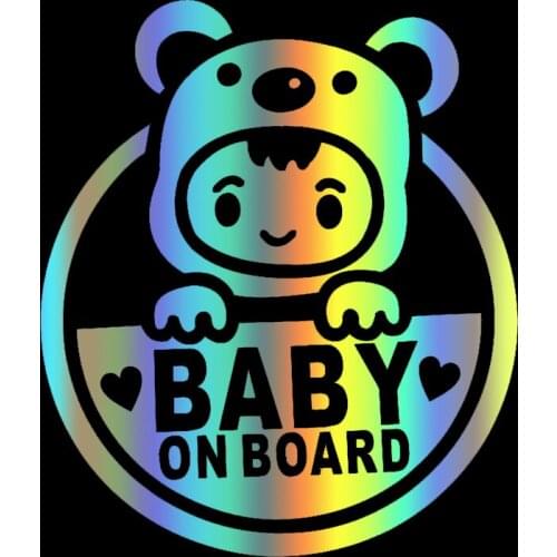 40101# Die-Cut Vinyl Decal BABY ON BOARD Car Sticker Waterproof Auto Decors on Car Body Bumper Rear Window