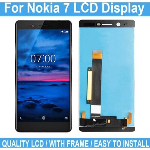 5.2" New Original LCD For Nokia 7 Display Touch Screen No Frame For Nokia 7 Digitizer Assembly Replacement Repair Parts+Tool