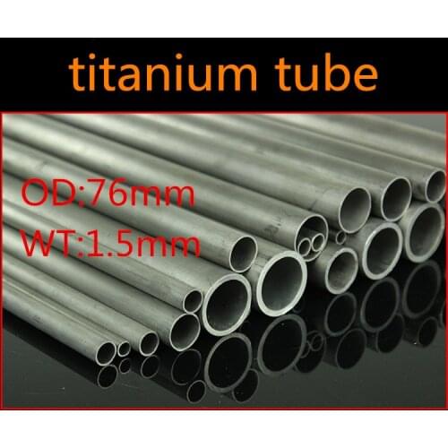 76mm OD 73mm ID ASTM GR2 titanium tube TA2 Industrial titanium tube Automobile exhaust modification Titanium Pipes