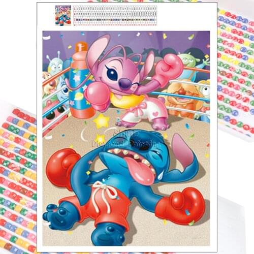 5D Diamond Painting Disney Cartoon Lilo Stitch Movie New Arrivals Full Drill Art DIY Crafts Mosaic Kit Living Room Wall Decor