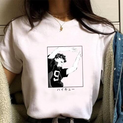 Anime Haikyuu fashion T Shirt Harajuku Summer Short Sleeve Male T-shirt
