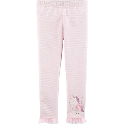 Brand Stretch Cotton Trousers Children Clothing Infant Toddler Kids Skinny Pencil Pants Girls Leggings Cartoon Baby Girl Clothes