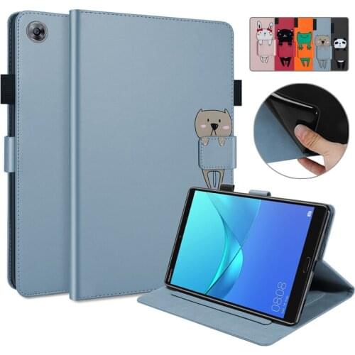 For Huawei Mediapad M5 10.8 inch Case CMR-AL09/W09/W19 Kawaii Cartoon Flip Wallet Tablet Cover For Huawei M5 10 Pro Case Coque