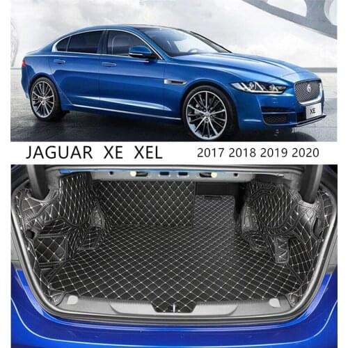 For JAGUAR XE XEL 2017 2018 2019 2020 Full Rear Trunk Tray Liner Cargo Mat Floor Protector Foot Pad Mats