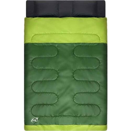 New Arrival Cotton Filling Outdoor 2 Person Double Sleeping Bag 3 Season Use Comfortable Warm Sleeping Bag