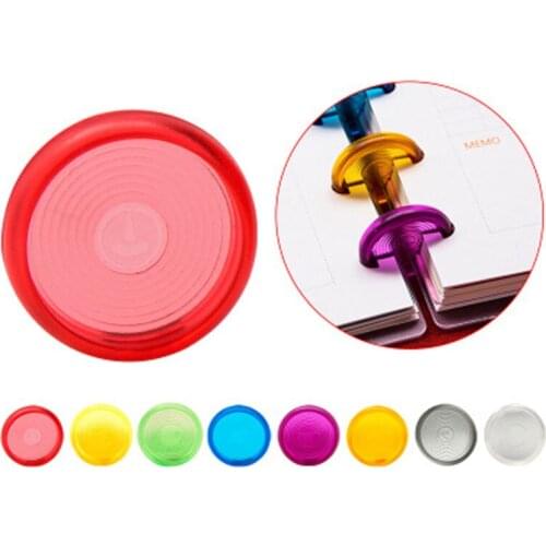Yiwi 80PCS/Lot Mushroom Outside diameter 18mm 24mm 28mmHole Disc-binding Loose Book Binding Ring Disc Arc Binding Notebook