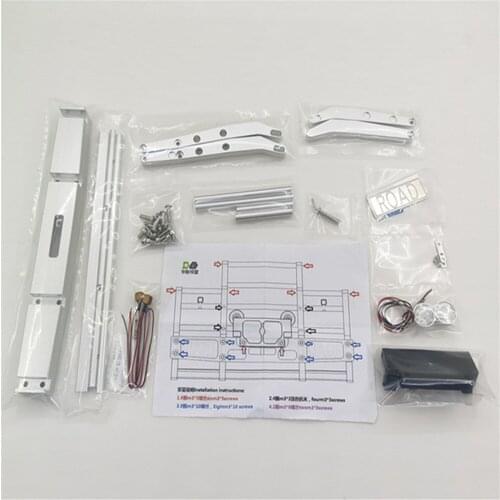 Front Bumper DIY Upgrade Kits for 1/14 Tamiya King 56344 56301 RC Tractor Car