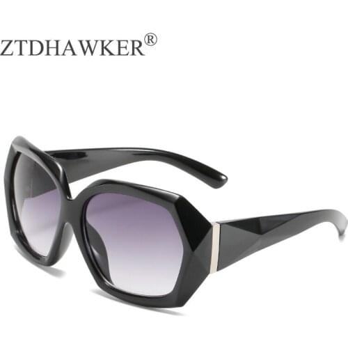 New Versatile Simple Cut Edge Sunglasses Womens Personality Polygon Fashion Water Chestnut Cut Edge Sexy Temperament Glasses