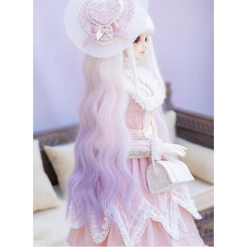 1/6 1/4 1/3 BJD Wig for Blythe SD Smart Doll MSD Minifee Yosd Doll Accessories,Fashion Doll Wig Long Wavy Wig for Dolls