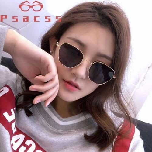 Psacss NEW Square Polarized Sunglasses Women Men High Quality Alloy Glasses Frame Vintage Brand Designer Sun Glasses For Tourism