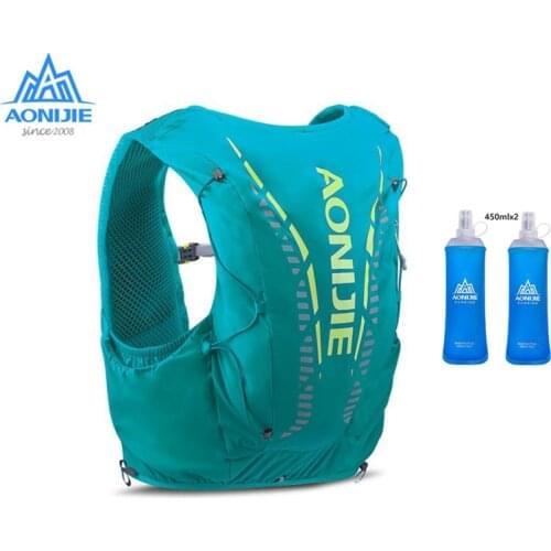 Aonijie Hydration Vest Backpack Outdoor 12 L Bag With 450ml Bottle Bladder Ultralight Hiking Marathon Cycling Vests C962