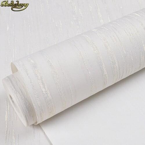 Beibehang Modern minimalist plain stripe waterproof padded self-adhesive wallpaper bedroom living room TV background wall