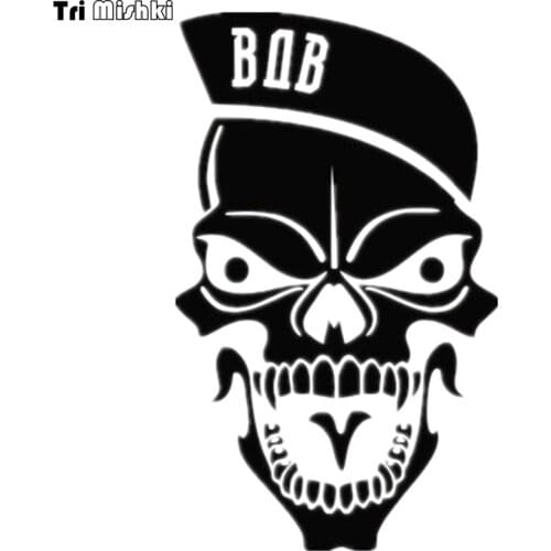 Tri Mishki HZX374# 20*12cm for vdv skull car sticker auto funny car stickers