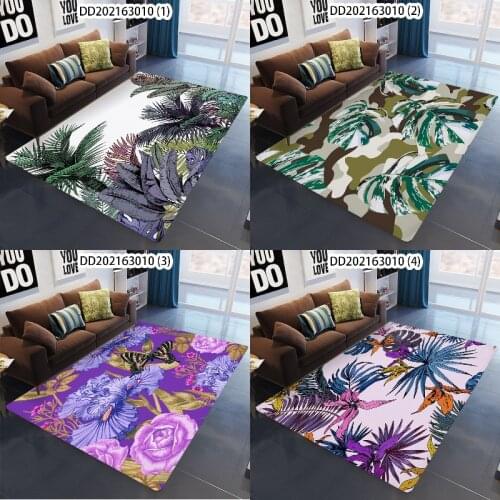 Tropical plants and animals rugs for bedroom rug for living room Kitchen mat Kitchen carpet doormat prayer mat hallway carpet