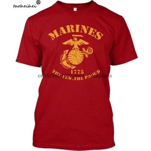 USMC United States Marine Corps T-SHIRT Military Veteran Soldier USA 100% Cotton