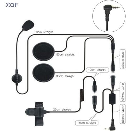 Y Motorcycle Bike Half Helmet Earpiece 1 Pin Headset Mic Microphone 3.5mm for Yaesu VX3R FT60R Vertex Radio