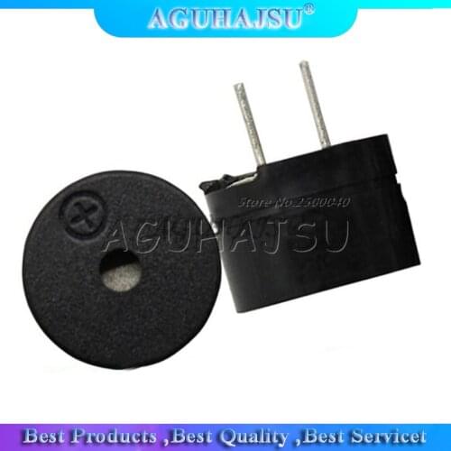 10pcs Universal passive buzzer AC / 2KHz 3V 5V 12V Universal electromagnetic impedance 16 ohms 12*8.5MM