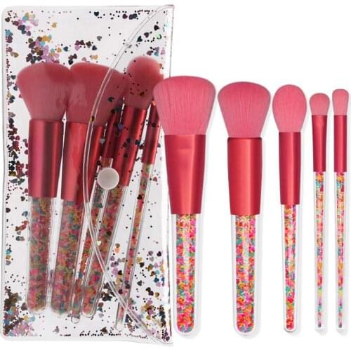 5pcs Cute Candy Face Makeup Brushes Set Foundation Blush Loose Powder Highlighter Professional beauty Makeup Brush maquillaje