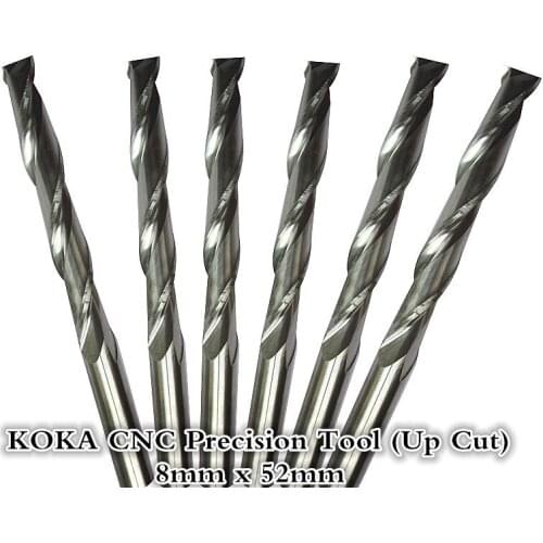 8mm*52mm,Freeshipping,CNC wood tools,carbide End Mill,woodworking insert router bit,Tungsten milling ,MDF,PVC,Acrylic,Wood tools