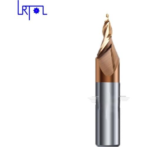 A-1.0d *28°/30°* D12mm Double flute sprial shine Mini Letters word carving Engraving CNC router slope flat bits milling cutter