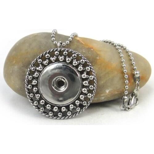 Free shipping V decoration metal press button Chain Necklace DIY Fashion lady Jewelry