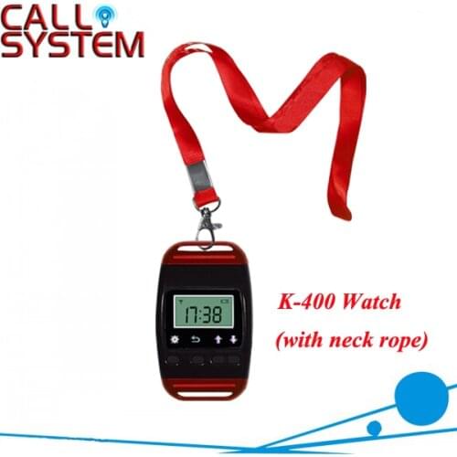 2pcs Wireless Service Calling System Receiver/Watch K-400 show 3 calling number one time