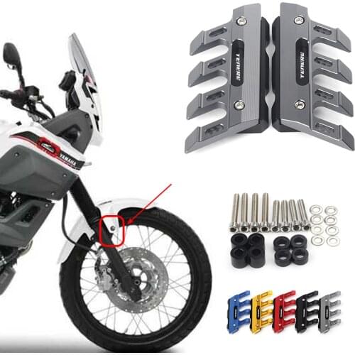 For YAMAHA XT660Z XT660R Tenere Motorcycle Mudguard Front Fork Protector Guard Block Front Fender Anti-fall Slider Accessories