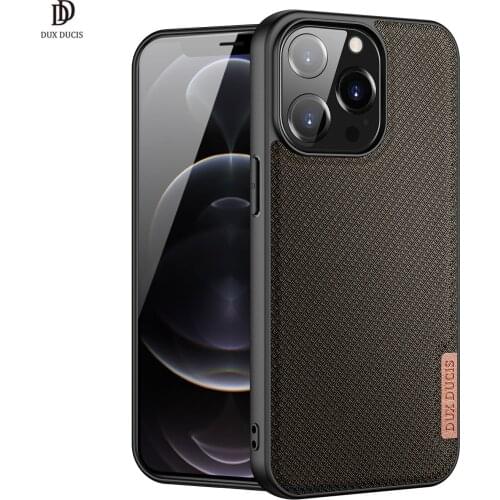 Case For iPhone 13 Pro 6.1" DUXDUCIS Fino Series Luxury Back Case Protecting Case Support Wireless Charging Supper TPU+PC+NYLON