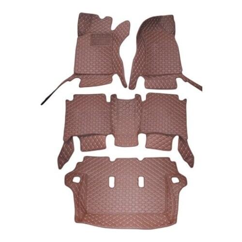 Good mats! Custom full set car floor mats + Trunk mat for Toyota Fortuner 7 seats 2019-2015 waterproof carpets for Fortuner 2018