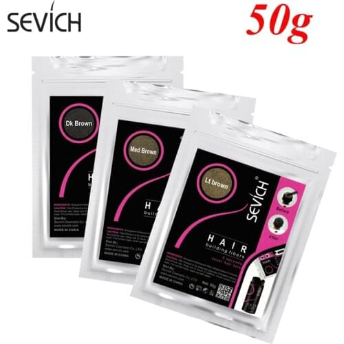 Regrowth Protein Keratin Hair Fiber Color Powders Natural Fiber Hair Keratin Styling 50g Refill Black/Dark Brown