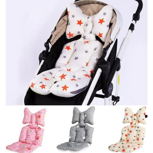 Baby Stroller Seat Cushion Soft Cotton Child Cart Mat Infant Dining Chair Car Seat Pad Kids Carriage Pram Stroller Accessories