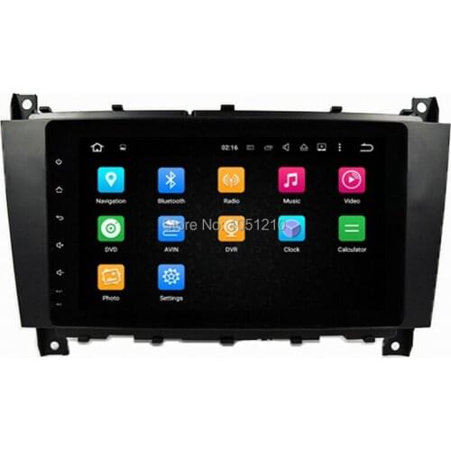 Ouchuangbo 8 inch Android 9.0 media player gps navigation recorder for Benz C W203 CLK W209 with wifi bluetooth 8 core 4GB+64GB