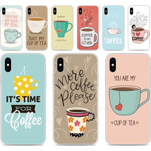 Tpu Soft Funny Tea Coffee Phone Case For iPhones SE 2020 SE2 SE 2 XR X XS 11 Pro MAX 6 6S 7 8 9 Plus For iPod Touch 7 6 5 Cover
