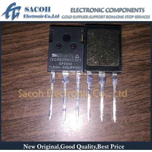 Free Shipping 5Pcs IXGR60N60C3C1 IXGR60N60C3D1 IXGR60N60U1 IXGR60N60 ISOPLUS247 60A 600V Power IGBT Transistor