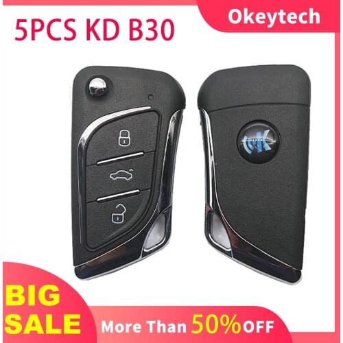 OkeyTech 5PCS/Lot 3 BT KEYDIY B Series Remote Control B30 for Car Key for KD900 URG200 KD900+ KD200 Mini KD KD-X2 Programmer